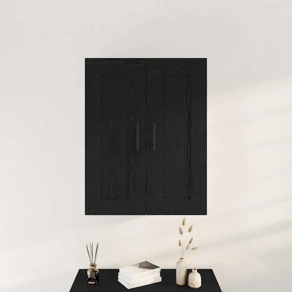 Armário de Parede vidaXL Preto Carvalho 69,5x34x90 cm Madeira de Engenharia