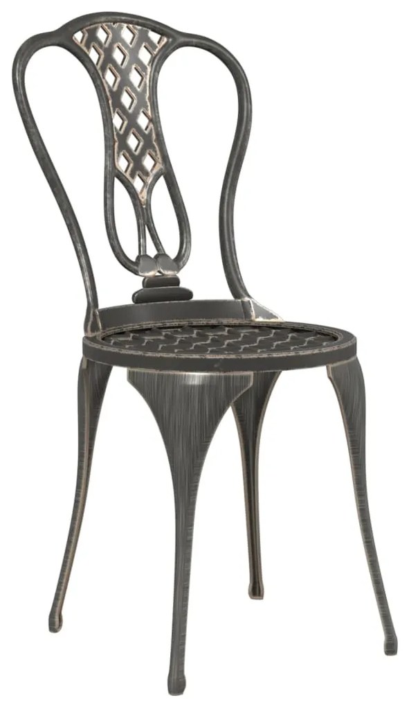 3 pcs conjunto bistrô alumínio fundido bronze