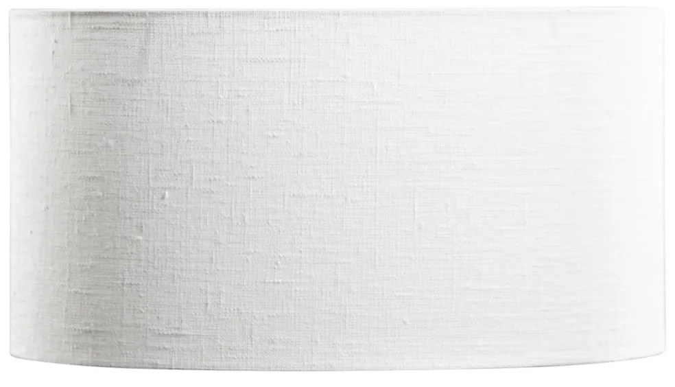 Abajur de Linho Branco Oval 35/23/18