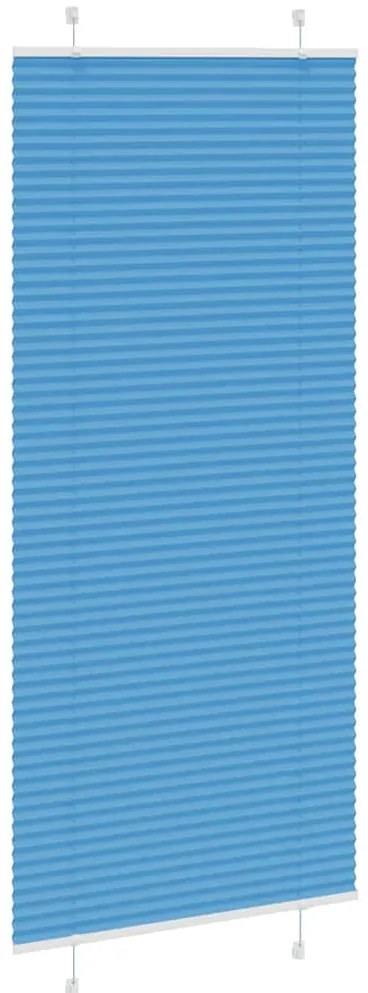 Azul Plissada Cega 100x200 cm Largura Tecido 99,4 cm Poliéster