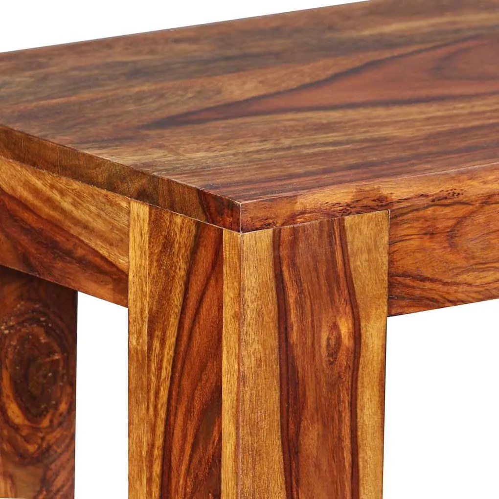 Banco em madeira de acácia maciça 110x35x45 cm