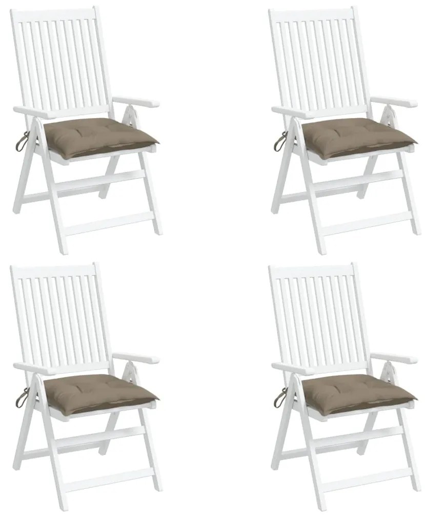 vidaXL Almofadões móveis paletes 4 pcs tecido oxford cinza-acastanhado