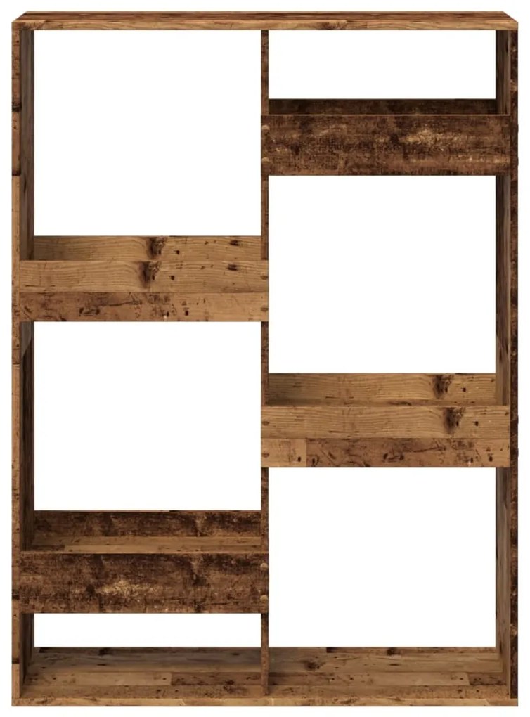 Estante 100x33x135 cm derivados de madeira madeira velha
