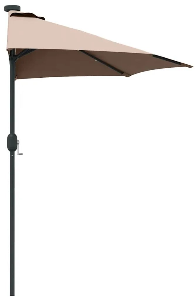 Guarda-sol de Jardim Cinzento-acastanhado 294 x 150 x 223 cm
