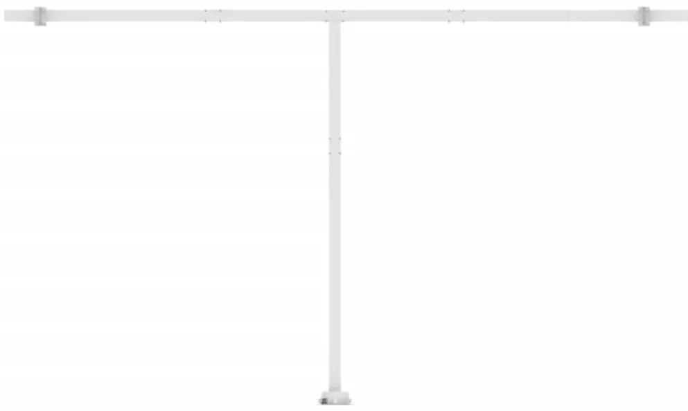 Toldo retrátil manual com LED 500x300 cm amarelo e branco