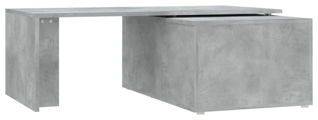 Mesa de centro 150x50x35 cm contraplacado cinzento cimento