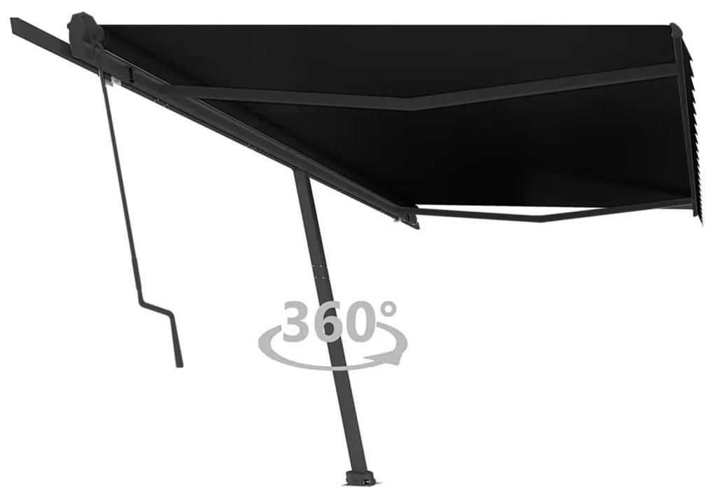 vidaXL Toldo automático independente 500x350 cm antracite