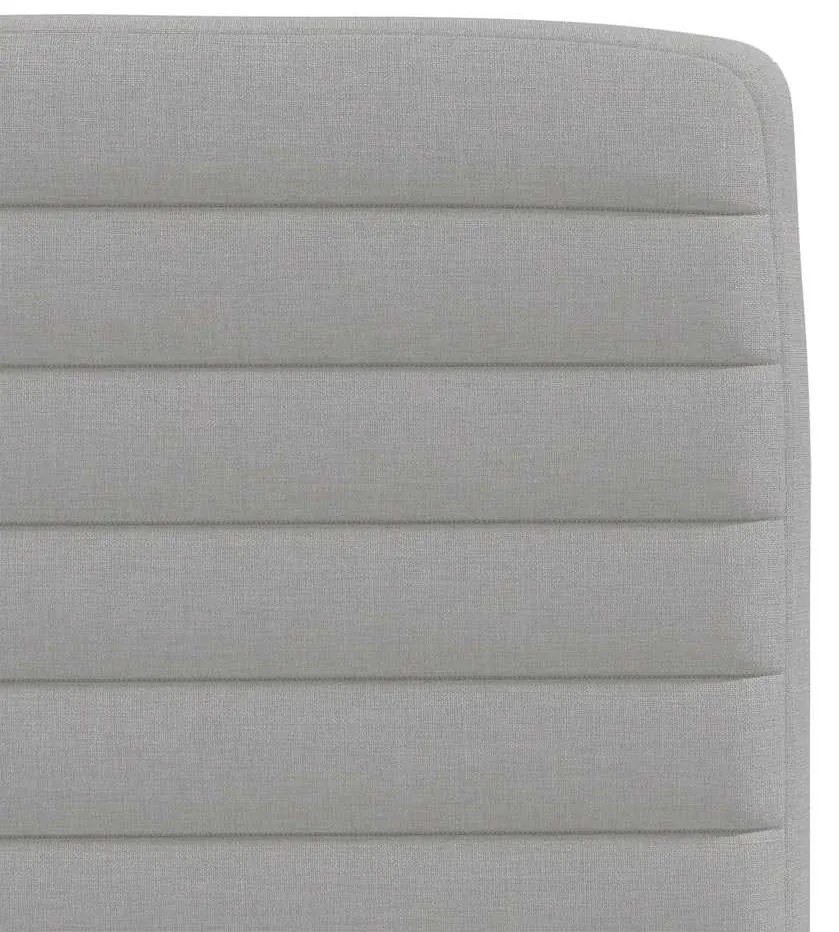 Cadeiras de jantar 6 pcs tecido cinza nuvem