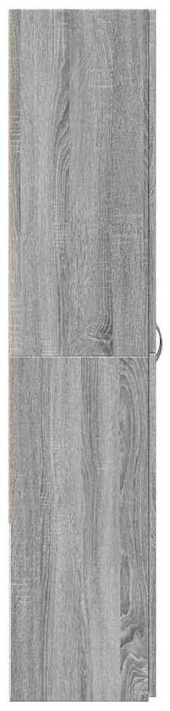 Arquivador 60x32x153 cm derivados de madeira cinzento sonoma