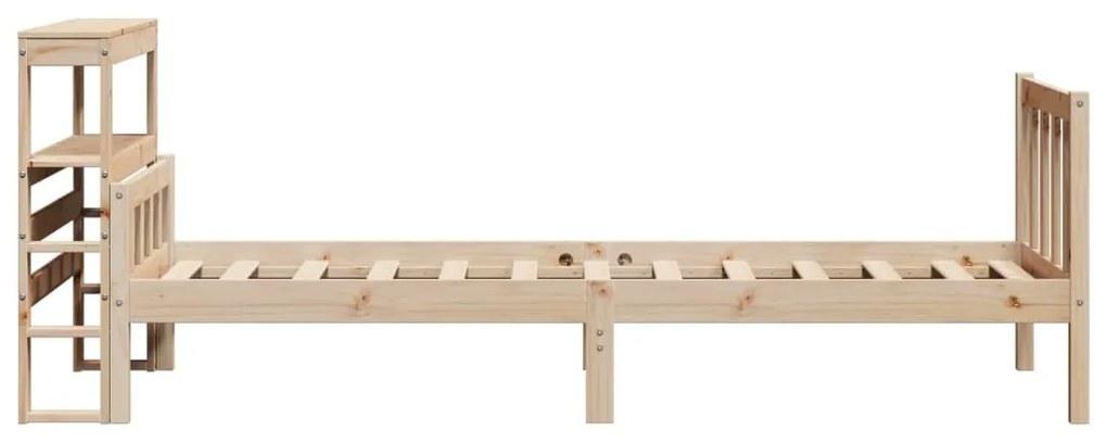 Cama sem colchão 75x190 cm madeira de pinho maciça