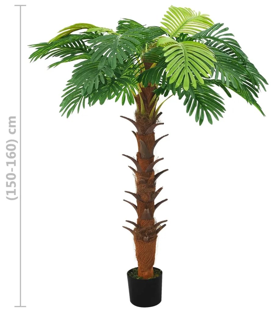 Palmeira cica artificial com vaso 160 cm verde