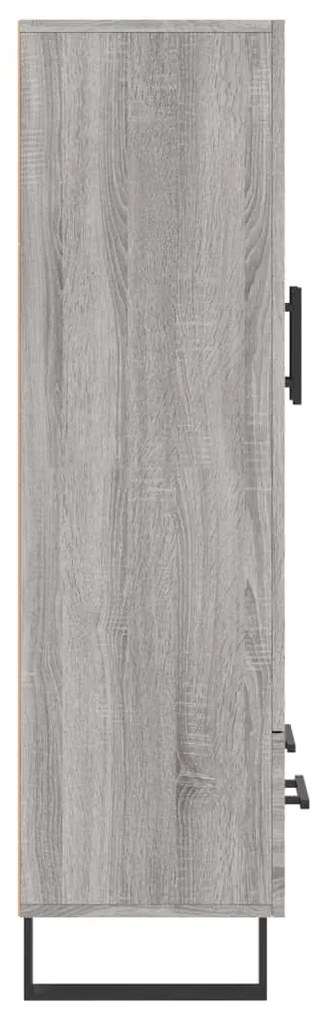 Armário alto derivados de madeira 69,5x31x115cm cinza sonoma