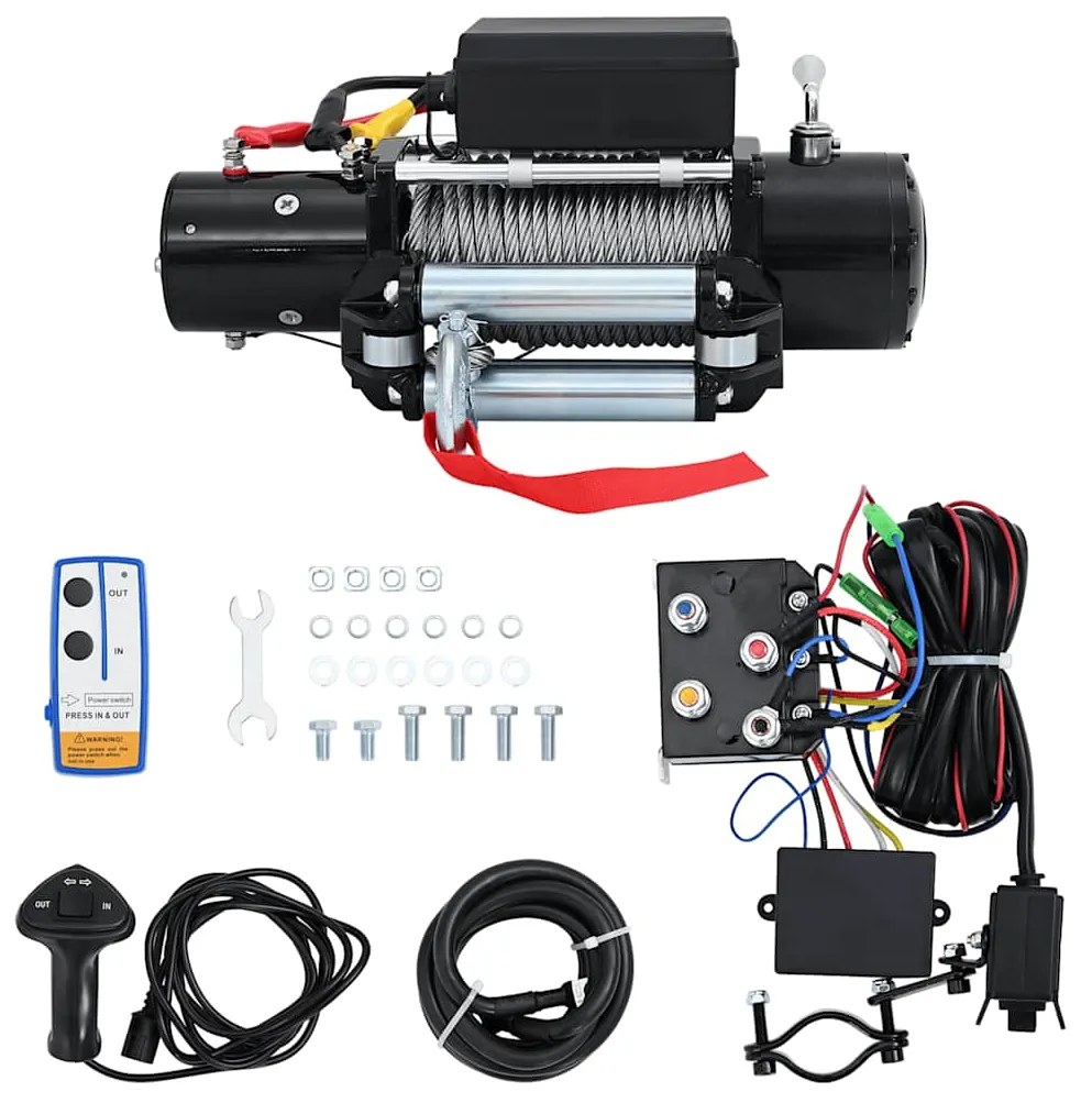 vidaXL Guincho elétrico 12 V 5909 kg