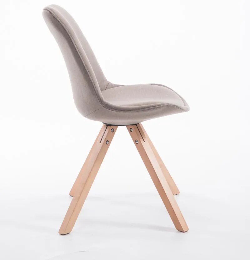 Cadeira cozinha e jantar Toulouse em tecido Square 48 x 84 x 56 cm Castanho acinzentado