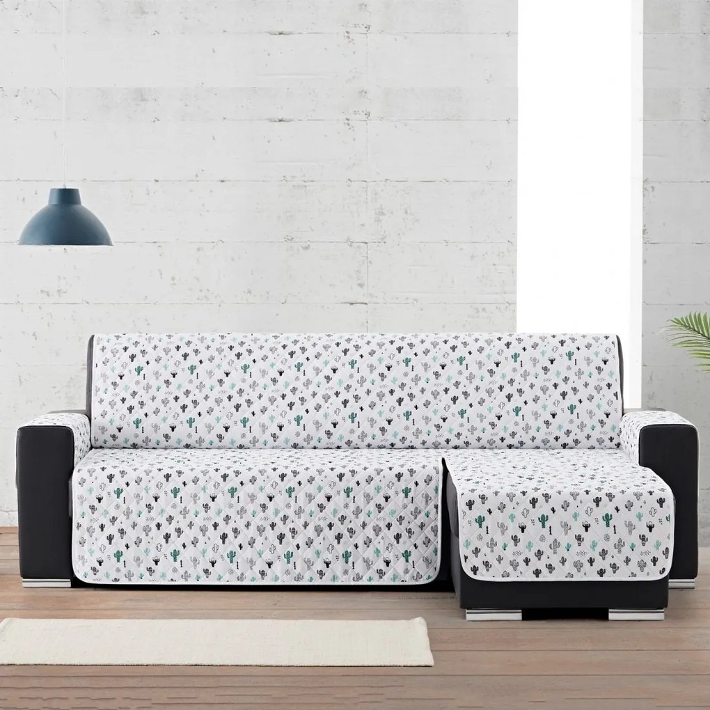 Capa de Sofá Chaise Longue Estampada (Cactus)