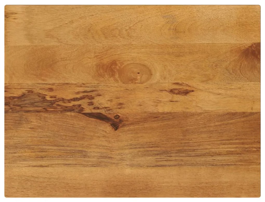 vidaXL Tampo de mesa retangular 70x50x3,8 cm mangueira maciça