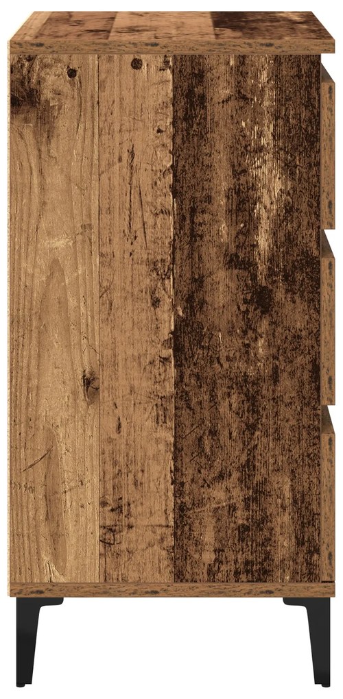 Cabideiro vidaXL Madeira Velha 40x35x70 cm Madeira de Engenharia