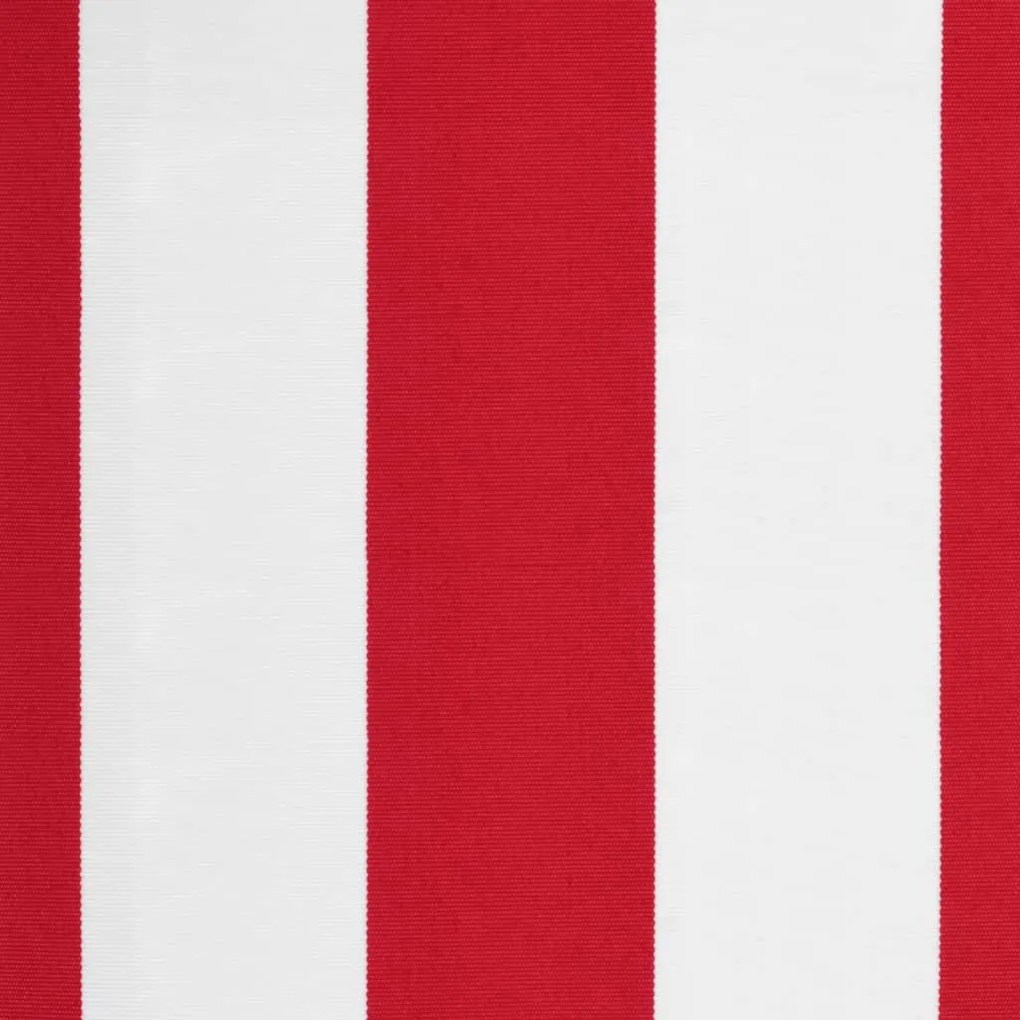 Tecido de substituição p/ toldo 4,5x3,5m riscas vermelho/branco