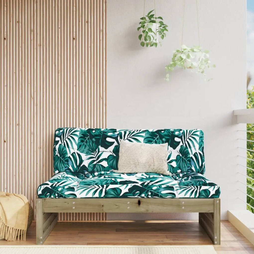 Sofá de centro p/ jardim 120x80 cm madeira de pinho impregnada