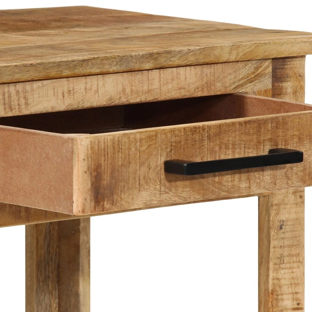 Mesa de Maquilhagem com Espelho Madeira Maciça Mangueira Áspera