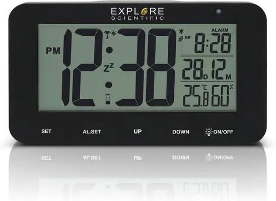 Relógio-Despertador Explore Scientific RDC-1004 LCD Preto