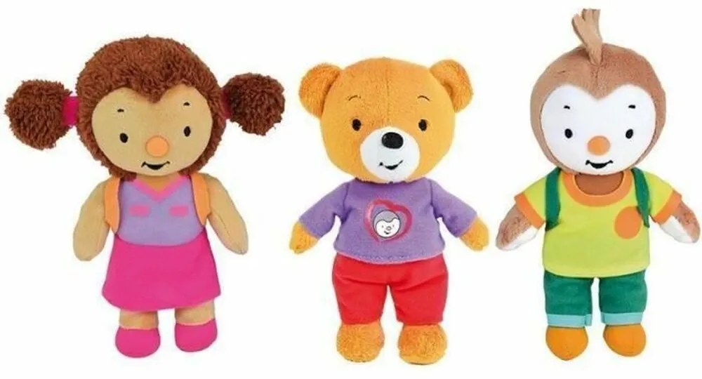 Conjunto de Bonecos Jemini Lalou, Pilou & T'choupi 19 cm