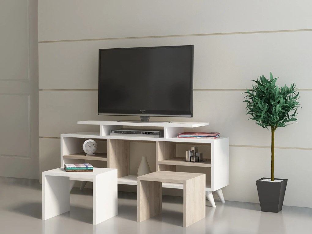 Móvel de TV Kutay – Branco – 120 cm x 56,9 cm x 29,5 cm