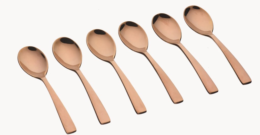 Colheres em aço inoxidável polido Nude, conjunto de 6