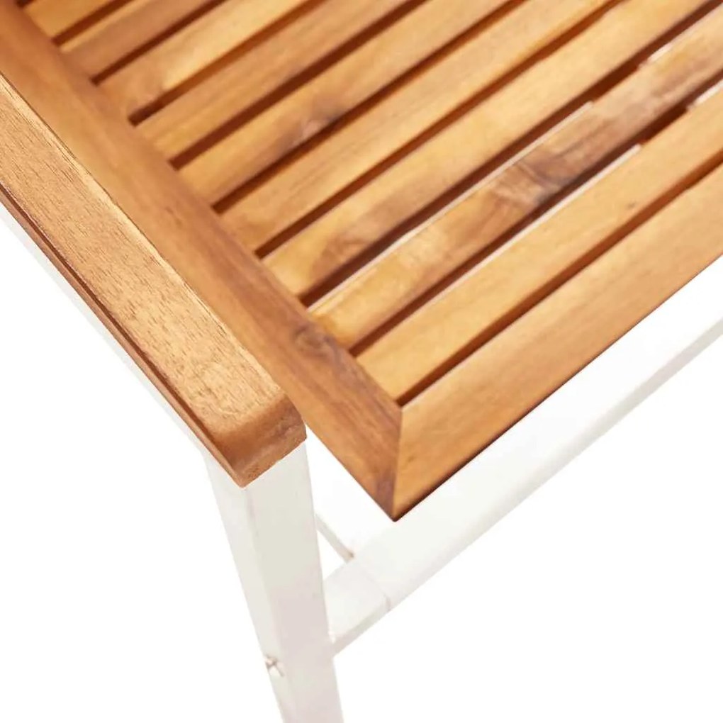 Cadeiras de jardim 8 pcs c/ almofadões madeira de acácia maciça