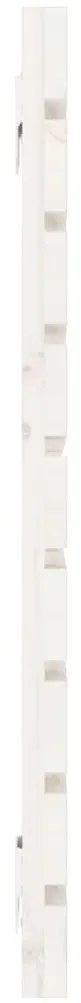 Cabeceira de parede 146x3x63 cm madeira de pinho maciça branco
