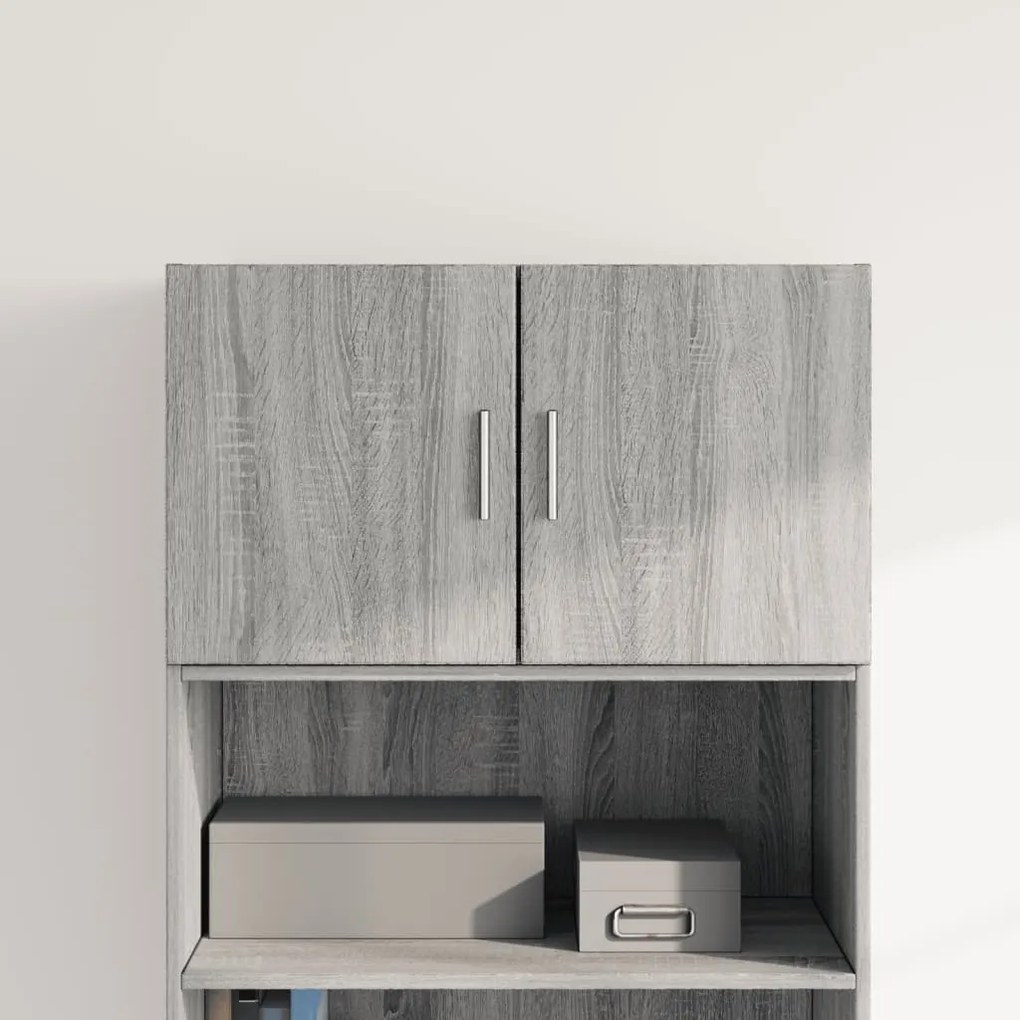 vidaXL Armário parede 70x42,5x40 cm derivados de madeira cinza sonoma