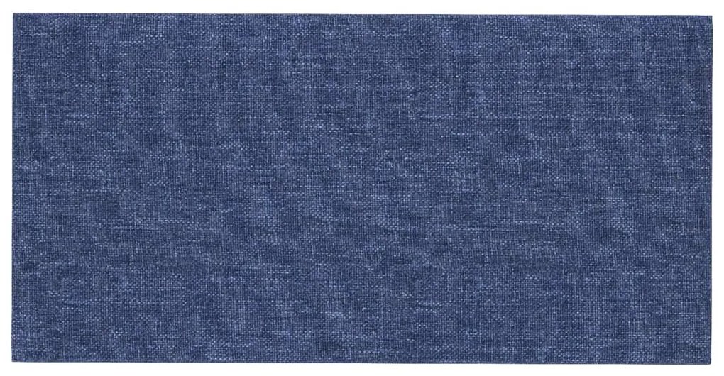 Painel de parede 12 pcs 60x30 cm tecido 2,16 m² azul