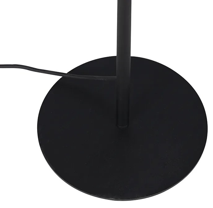 Candeeiro de pé moderno para exterior preto - Virginia