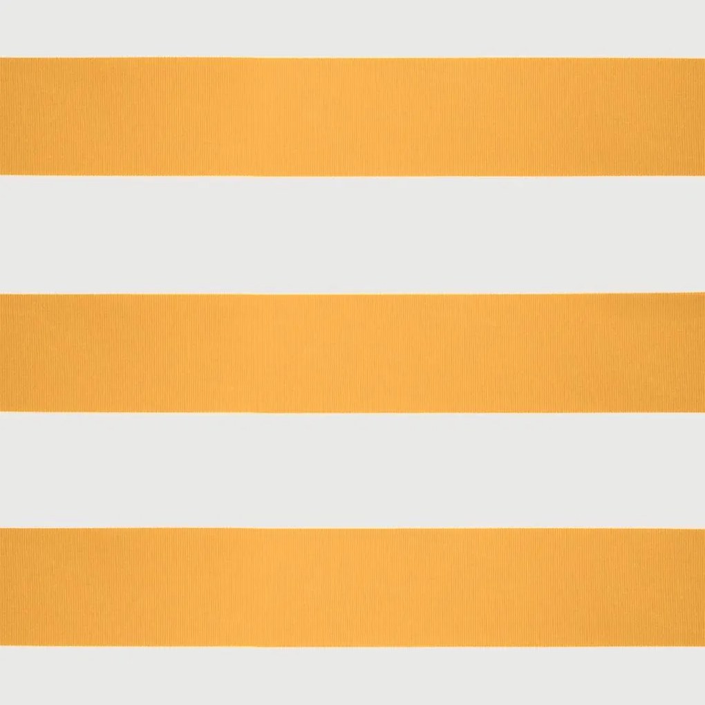 Toldo retrátil 4,5x3 m tecido e alumínio amarelo e branco