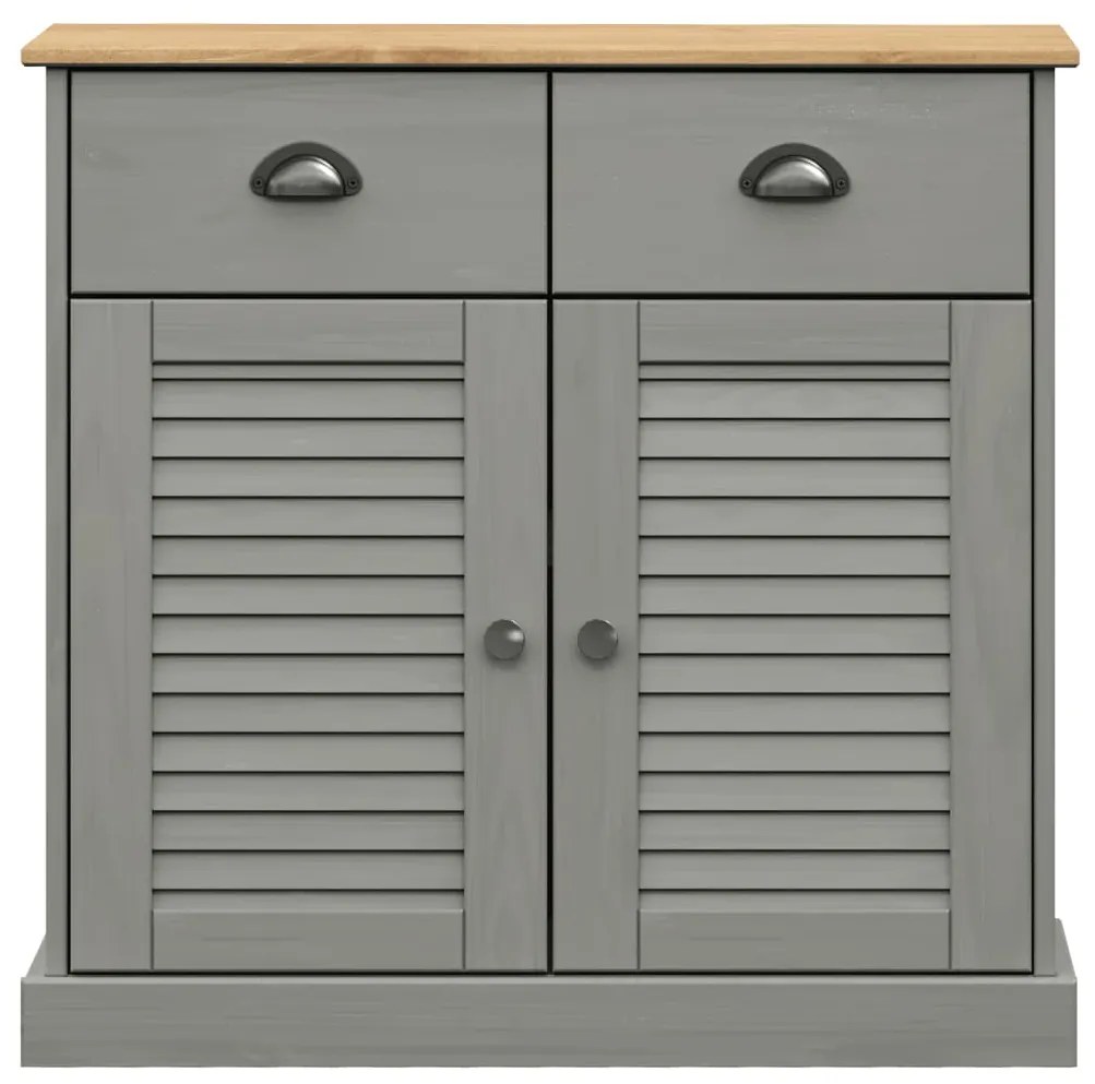 Aparador com gavetas VIGO 78x40x75 cm pinho maciço cinzento