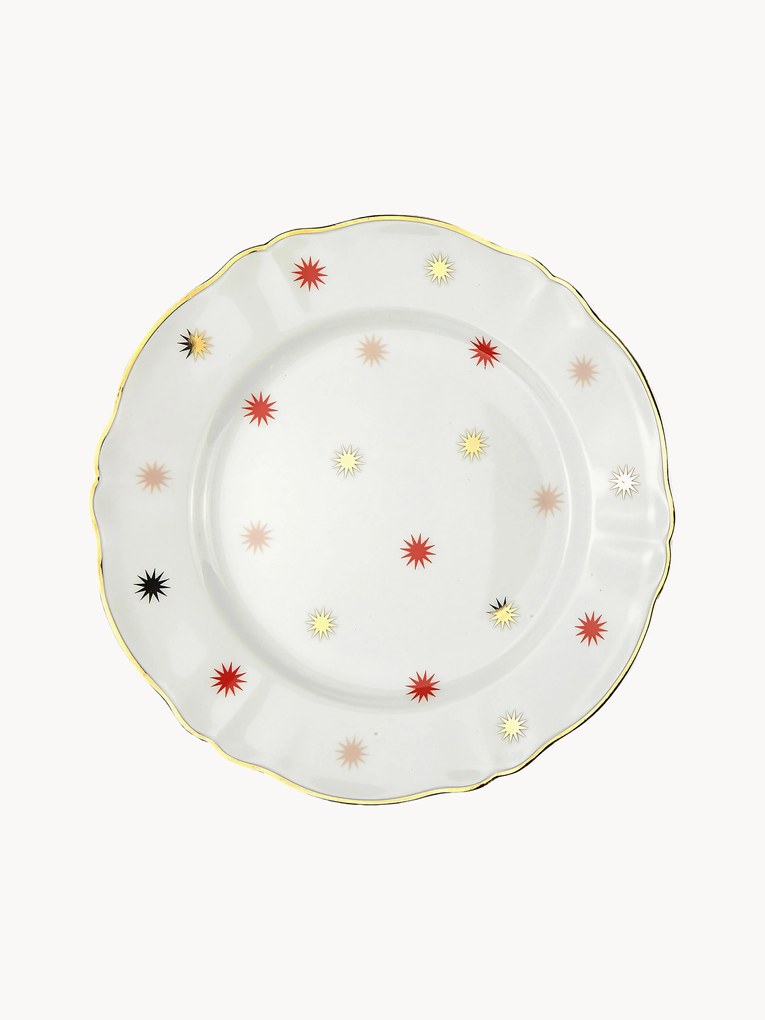 Prato de jantar em porcelana artesanal Abracadabra