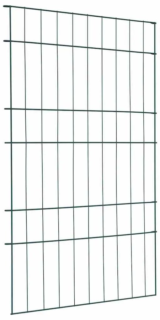 vidaXL Conjunto de Cerca para Lago 8 pcs Verde 50 x 80 cm Aço