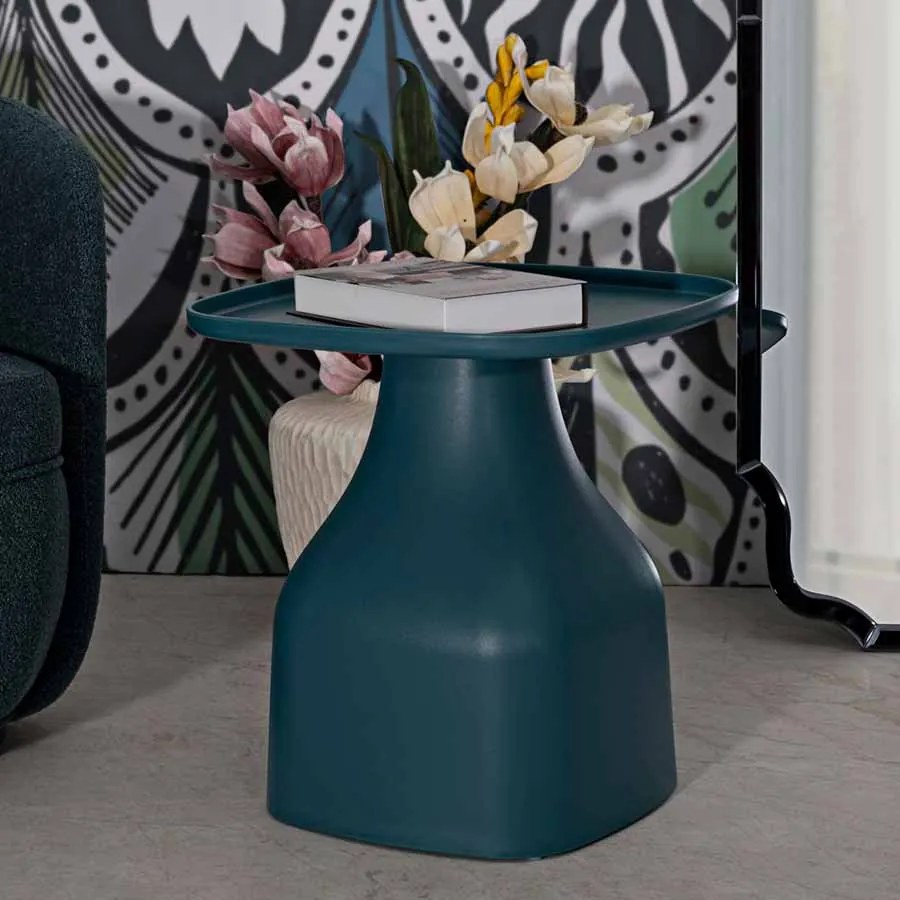 MESA DE APOIO GEA 48X48X50 CM AZUL