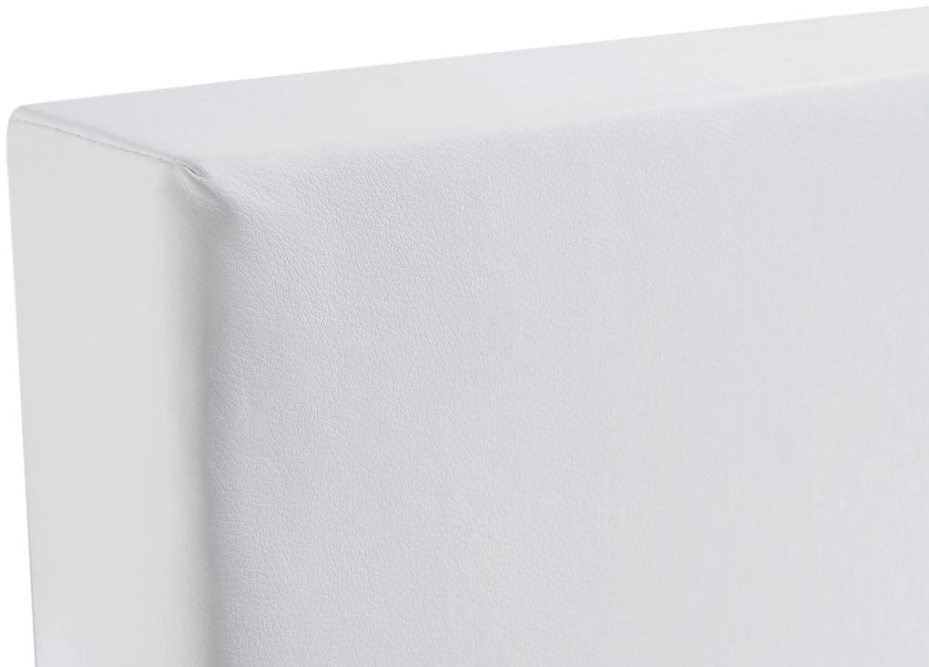 Cama de casal continental em tecido cinzento claro 160 x 200 cm PRESIDENT Beliani