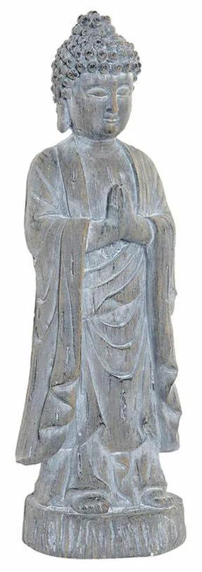 Figura Decorativa DKD Home Decor Fibra de Vidro Buda Acabamento envelhecido (16.5 x 15.6 x 50.7 cm)