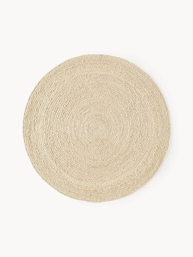 Tapete redondo em juta artesanal Sharmila