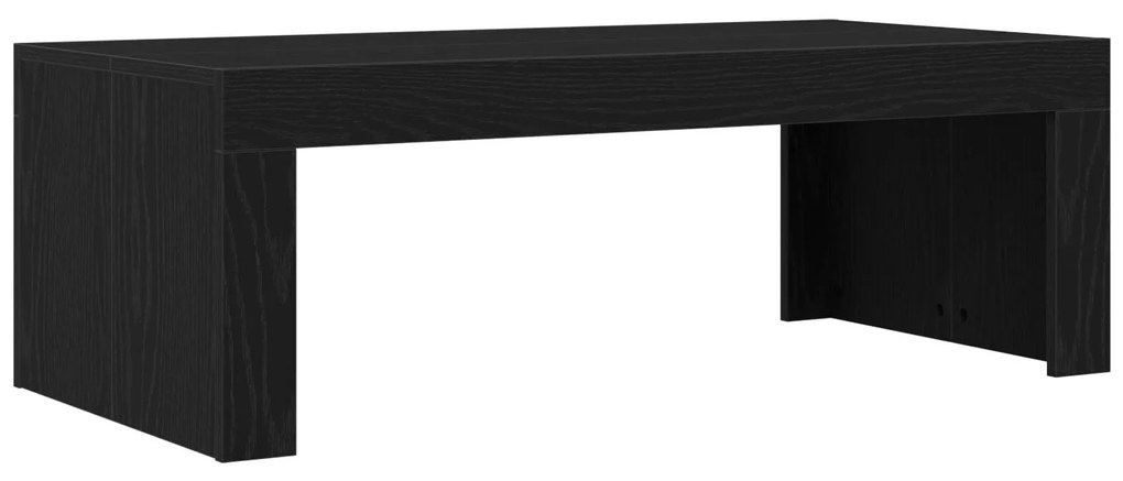 Mesa de Centro vidaXL Preto Carvalho 102x50x35 cm Madeira Engenheirada
