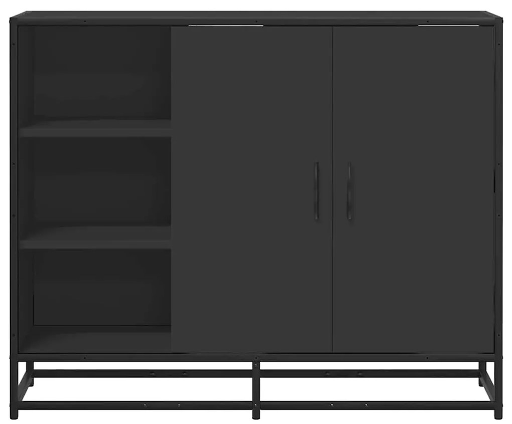 Aparador 92x35x76 cm derivados de madeira preto