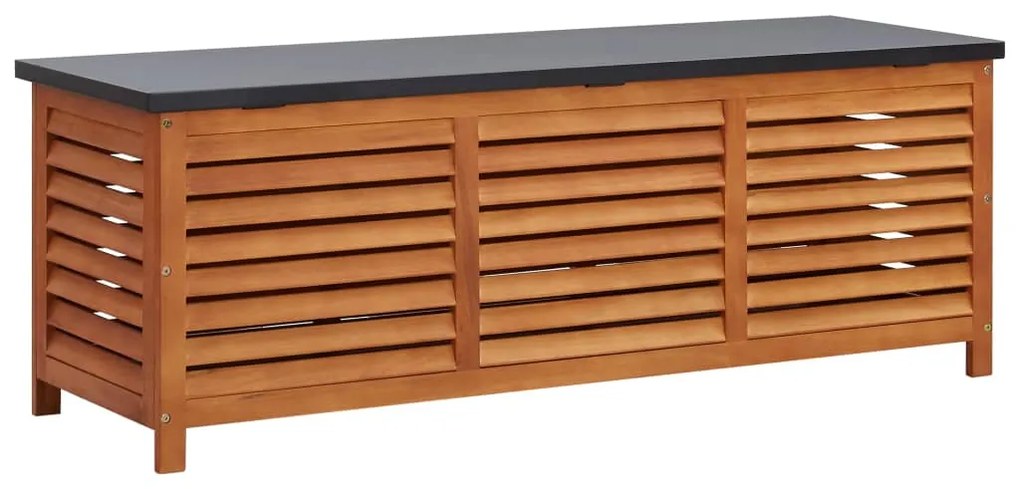 47286 vidaXL Caixa arrumação p/ jardim 150x50x55 cm madeira eucalipto maciça