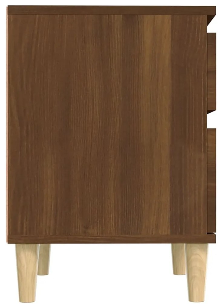 Mesa de cabeceira 40x35x50 cm cor carvalho castanho