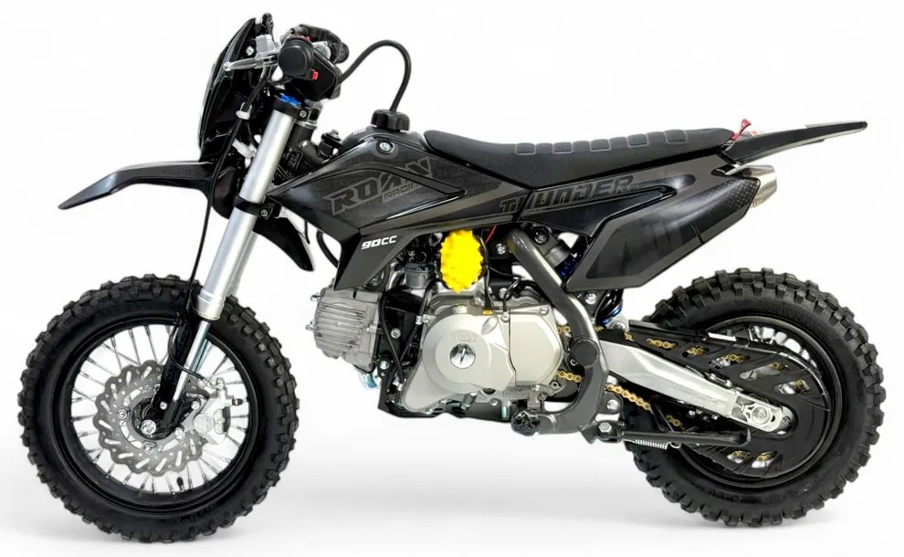 MINI MOTO Crianças MINICROSS Gasolina 70CC 10/10" APOLLO THUNDER AUTO Preta