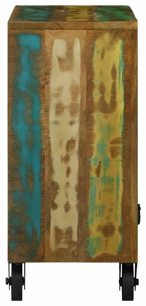 Aparador com 3 Gavetas 80x30x65 cm Madeira Sólida Recuperada