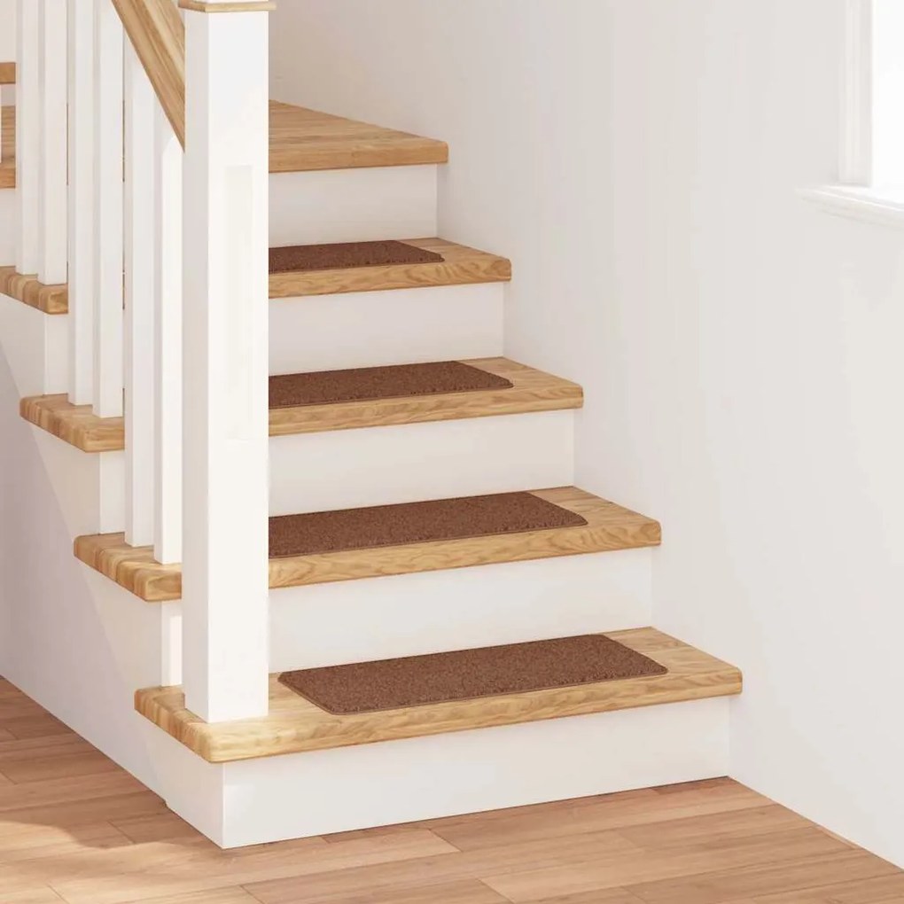 vidaXL Tapetes Antiderrapantes para Escadas 15 pcs Amarelo 60 x 25 cm