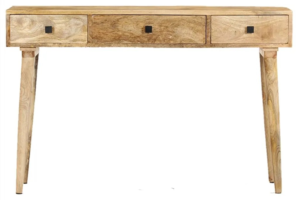 Mesa consola 115x35x76 cm madeira de mangueira maciça