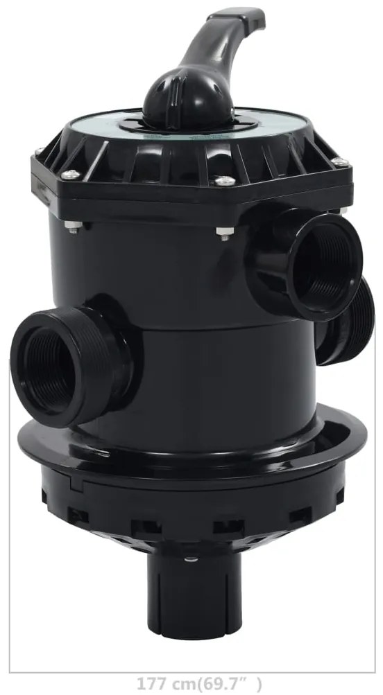 Válvula multiportas para filtro de areia ABS 38 mm 6-vias